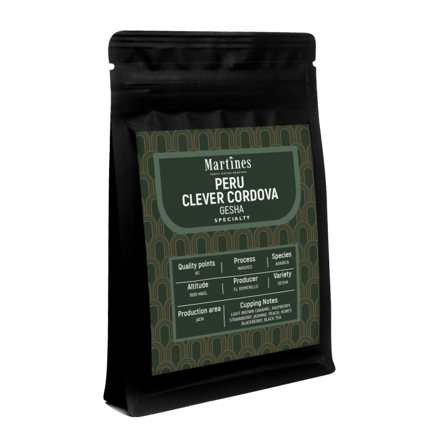 Спешълти кафе Peru Clever Cordova Geisha 100 гр лимитирана серия