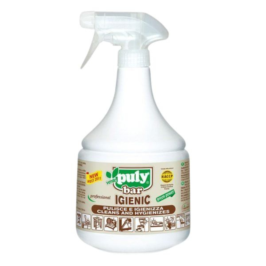 "PULY BAR GREEN" Хигиенизиращ Спрей – Бутилка 1000ml | HACCP Сертифициран
