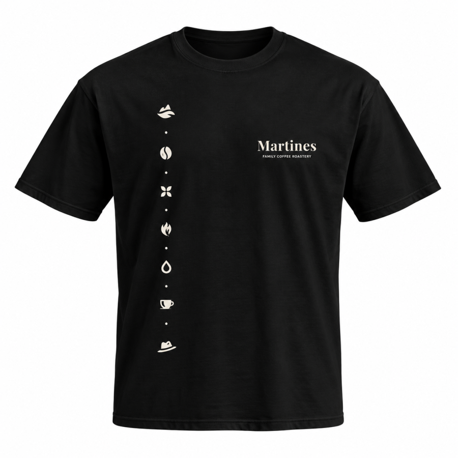 Тениска Martines Coffee Journey – Черна