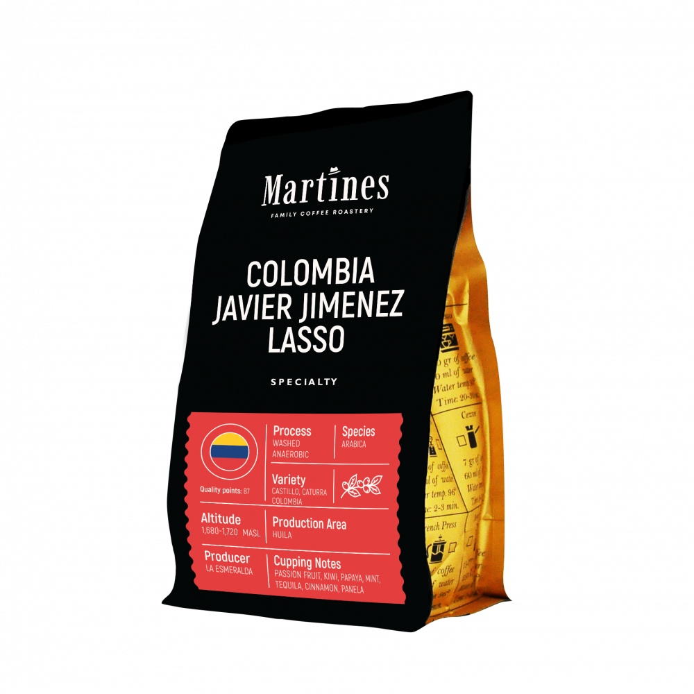 Специално кафе Colombia Javier Jiménez Lasso от Martines Specialty Coffee
