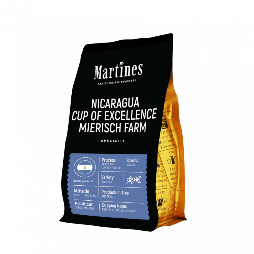 Специално кафе Nicaragua Cup of Excellence Mierisch Farm от Martines Specialty Coffee