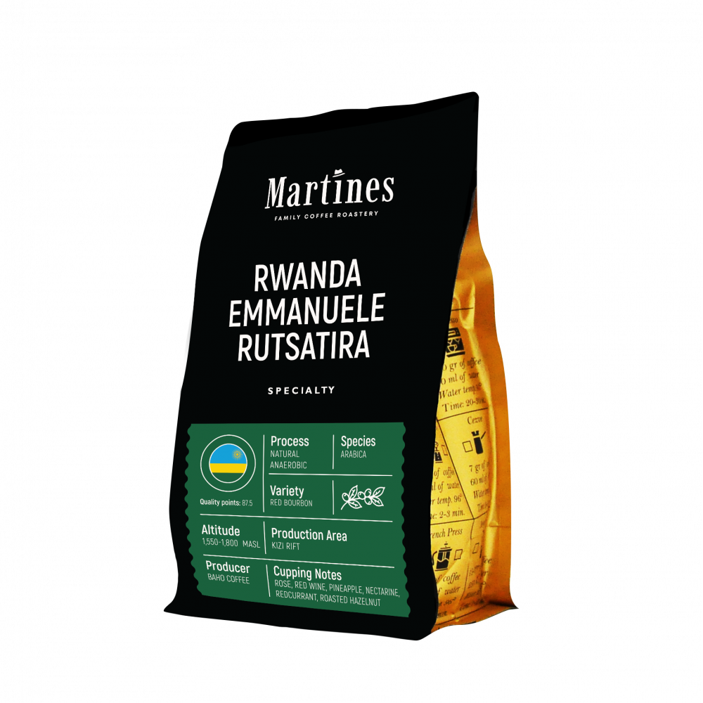 Специално кафе Rwanda Emmanuele Rutsatira от Martines Specialty Coffee