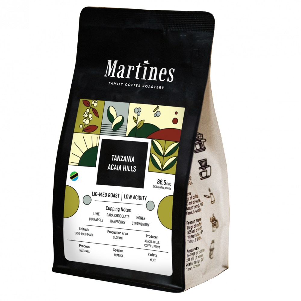 Specialty coffee  Tanzania Acacia Hills от Martines Specialty Coffee