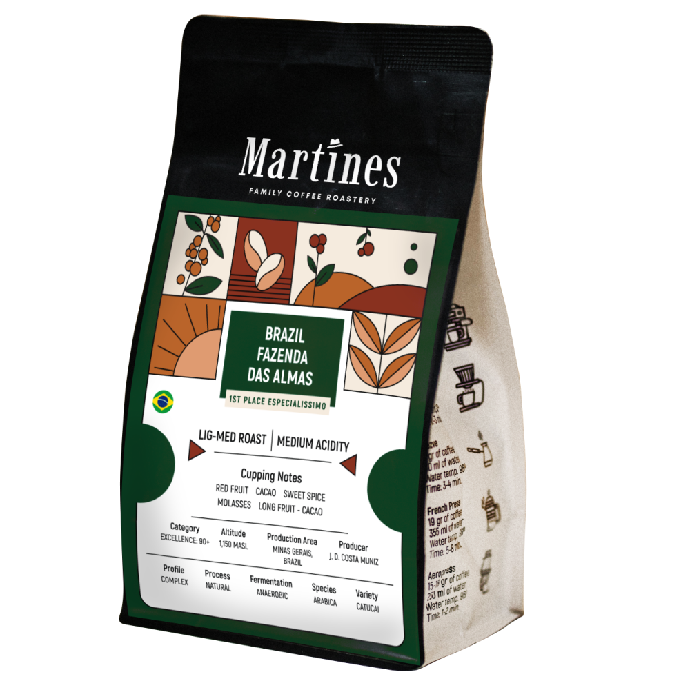 Специално кафе Brazil Fazenda das Almas 1st place арабика от Martines Specialty Coffee