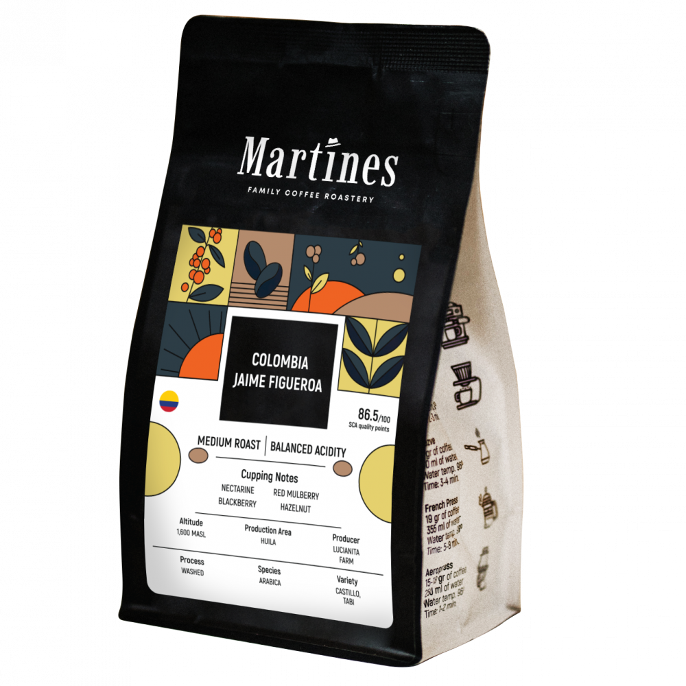 Specialty coffee Colombia Jaime Figueroa от Martines Specialty Coffee