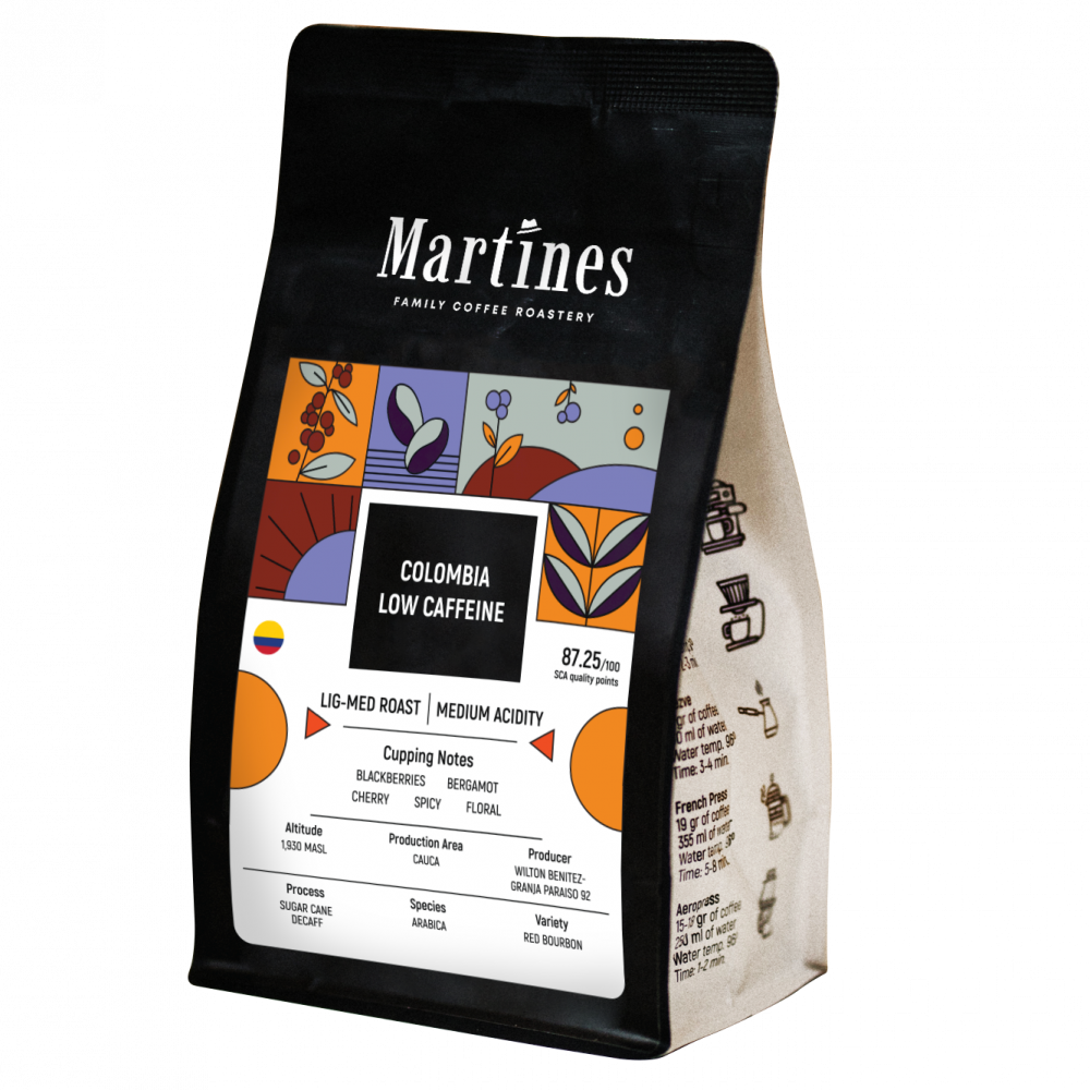 Specialty coffee Colombia Low Caffeine от Martines Specialty Coffee