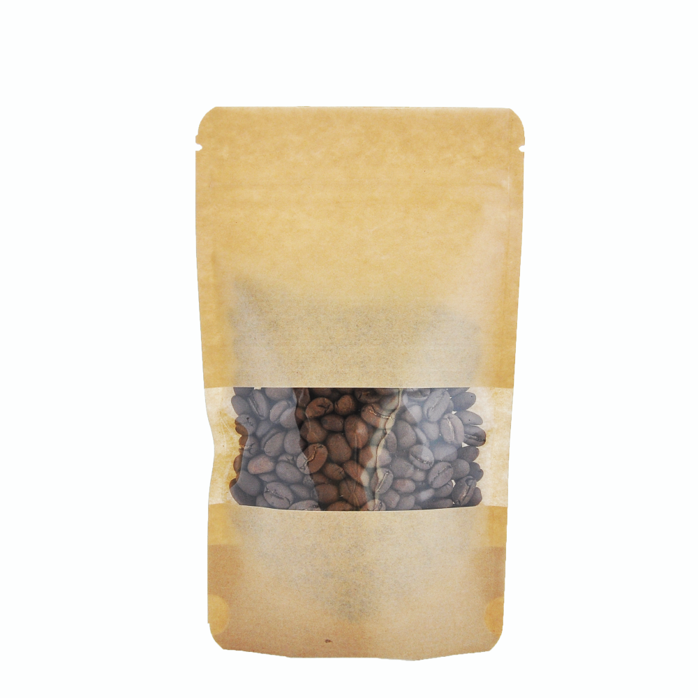 COFFEE PACKAGE WITH ZIPPER AND WINDOW - 0.250KG.PAPER - 20 PCS. от Martines Specialty Coffee